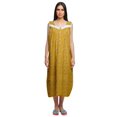 thumbnail image 1 of Moomaya Robe de Nuit d'Allaitement à Col Rond Imprimée pour Femmes en Coton, 1 of 5
