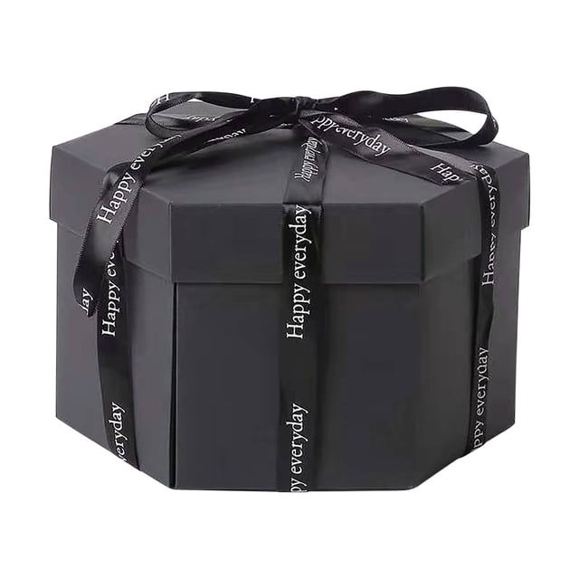 XZNGL 4 X 6 Photo Album Diy Creative Photo Box Hexagon Multi-Layer Explosion Box Creative Surprise Box with Guide Photo Album Love Box Photo Box
