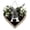 A, variant on Binwennn Metal for Wall A Z Last Name Heart Shaped Front Door Sign Wreath 26 Letter Farmhouse Wreath With Wreath Spring Wreaths For Front Door Outside Hanging