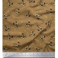 thumbnail image 1 of Soimoi Georgette Viscose Fabric Circle,Dot & Prawns Ocean Print Sewing Fabric Yard 42 Inch Wide, 1 of 3