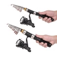 thumbnail image 2 of Lixada Fishing Rod Reel Combo Full Kit with 2.1m 2. Telescopic Fishing Rods 2PCS Spinning Reels Set with Hooks Soft Lures Barrel Swivels Storage Bag, 2 of 7