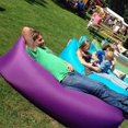 thumbnail image 1 of INTBUYING Portable Chill Lazy Sofa Fast Inflatable Sleeping Bag Camping Bed Beach PURPLE, 1 of 2