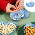 thumbnail image 1 of Birdeem Plastic Plates Reusable,Heart Plates W 5.91Inch X L 5.51Inch Impregnable Dinner Plates Dishwasher Microwave Safe Plastic Plates Reusable Lightweight Plates for Kitchen or Camping, 1 of 6