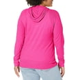 thumbnail image 3 of Hanes Chandail à Capuchon en Jersey Slub pour Femmes, 2TG, Amaranth, 3 of 12