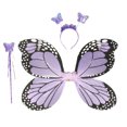 thumbnail image 5 of KAWELL Robe Fairy Papillon Costume Fille Halloween Costume en Maille Duveteuse, 5 of 5