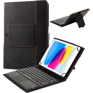 Universal Wireless Tablet Keyboard Case 7" - 8" inch with Touchpad, 2-in-1 Bluetooth Wireless Keyboard Case, Stand Folio Tablet Case Protective Cover for 7" 7.9" 8" Tablets