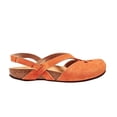 thumbnail image 2 of Babysbule Womens Clearance Sandals, Summer Round-toe Frosted Suede Flat Solid Color Buckle Backspace Casual Sandals, 2 of 7
