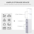 thumbnail image 4 of HOMCOM Narrow Bathroom Floor Cabinet with Drawer, Open Shelves, 4 of 10