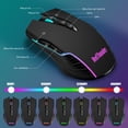 thumbnail image 3 of RedThunder K10 Wireless Gaming Keyboard and Mouse Combo, RGB Backlight Rechargeable 3800mAh Battery, 26-Key Anti-ghosting Keyboard + 7D 3200DPI Mice, 3 of 7