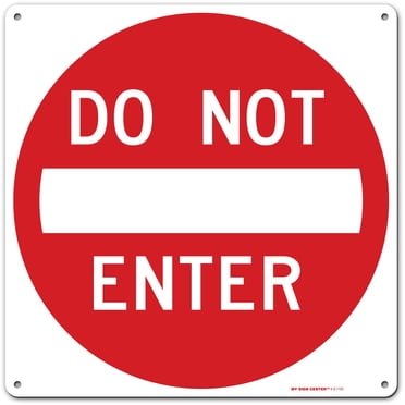 Caution Do Not Enter Sign, 11â€ x 11â€ Industrial Grade Aluminum, Easy Mounting, Rust-Free/Fade Resistance, Indoor/Outdoor, USA Made by MY SIGN CENTER