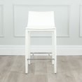thumbnail image 3 of Hilton Tabouret de Comptoir Moderne Enveloppé de Cuir avec Cadre en Acier, 3 of 4