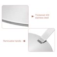 thumbnail image 3 of Heat Diffuser Plate for Gas Stove 8 Inch with Removable Handle, Silver Tone, 3 of 4