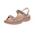 thumbnail image 1 of Penkiiy Sandale d'Extérieur pour Femmes avec Assise Plantaire Confortable, Bride Ajustable et +mousse à Mémoire, Largeurs Offertes 41 Gris, 1 of 5