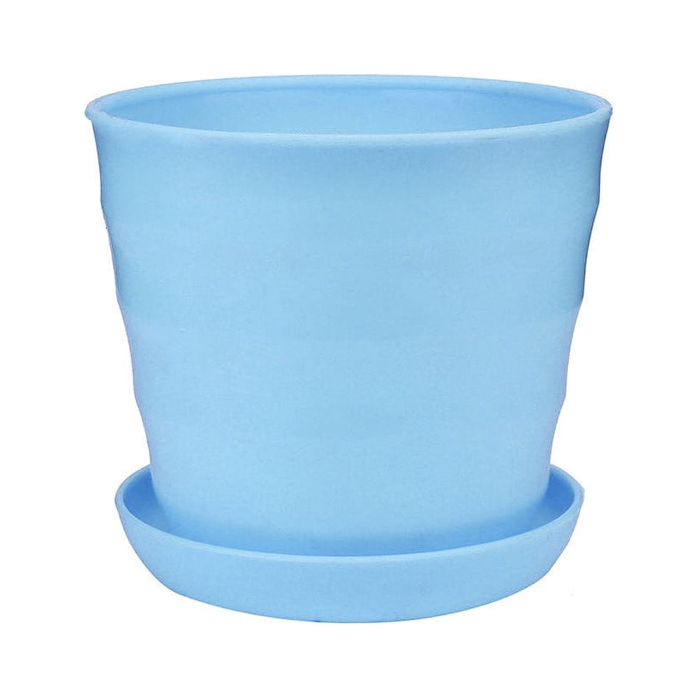 Kgfrsd Flower Pots Plant Pots Colourful Mini Plastic Flower Pot Succulent Plant Flowerpot Home Office Decor Outdoor Planters Blue