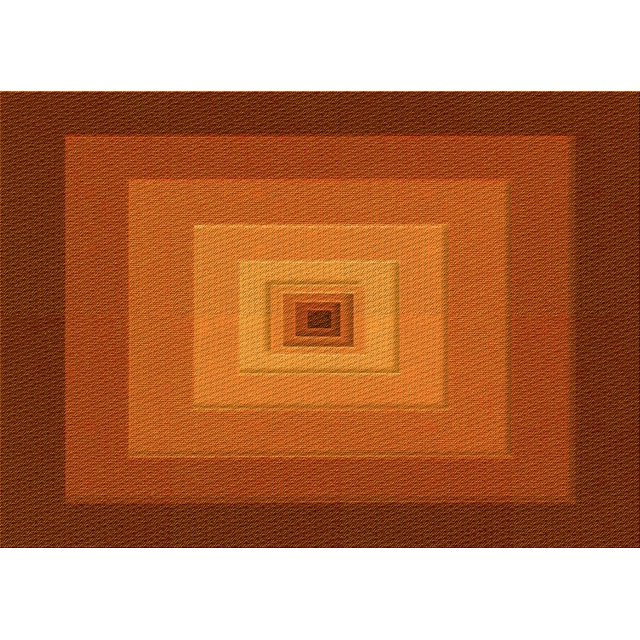 Ahgly Company Tapis d'Intérieur Rectangulaire Transitionnel Orange Rouge Orange Lavable à la Machine, 2 Pieds x 5 Pieds