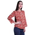 thumbnail image 3 of Moomaya Tunique d'Été Décontractée pour Femmes à Manches Longues avec Boutons Imprimés et Col Rond, 3 of 5