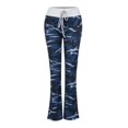 thumbnail image 3 of RKSTN Womens Pants Fashion Comfy Stretch Print Drawstring Wide Leg Lounge Pants Loose Comfortable Pants, 3 of 8
