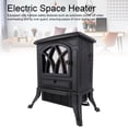 thumbnail image 4 of Electric Fireplace Stove,Freestanding Electric Fireplace Heater Temperature Compact Indoor Space Heater Indoor Stove Heater with Overheat  Remote Control, 4 of 7