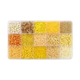 thumbnail image 1 of KLKCMS Colorful Round Glass Beads Bracelet Making with Storage Box for DIY Craft Yellow, 1 of 8
