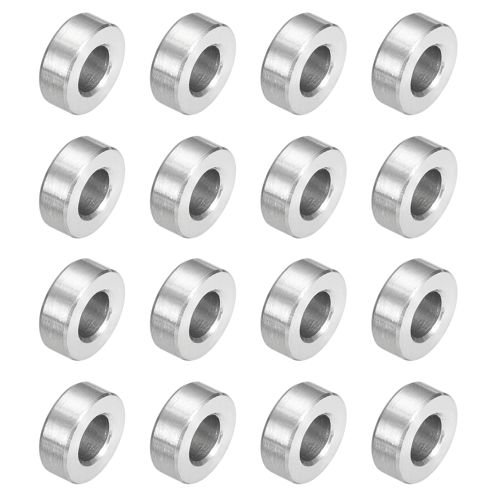 16 Pcs Entretoises en Acier Inoxydable 304 1/2 Pouces OD x 1/4 Pouces ID x 5/32 Pouces Longueur(12x6x4mm) Vis Support de Bague Finition Simple Non Filetée Entretoises Rondes en Métal pour Vis M6 Boulons et Tiges
