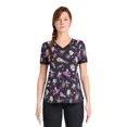 thumbnail image 1 of Scrubstar Freaky Funtime Women's V-Neck Print Scrub Top, 1 of 6