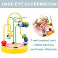 thumbnail image 4 of 2PCS Mini Cartoon Animal Small Round Bead Wood Toy Hard Material Early Education Toys, 4 of 7