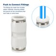 thumbnail image 4 of Unique Bargains Push to Connect Fittings, 6 Pack Fittings Straight Tubes, White, 1/2 Inch Od, 4 of 5