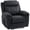 Black, variant on HOMCOM Manual Recliner Chair with 8 Vibration Massage, Side Pockets, Grey