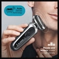 thumbnail image 3 of Braun Series 7 7071cc Flex Electric Razor for Men with SmartCare Center, Precision Trimmer, Wet & Dry, Rechargeable, Cordless Foil Shaver, Silver, 3 of 8