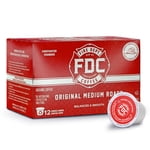 Fire Department Coffee, Original Medium Roast, Premium K-Cup Coffee Pods, 12 Pack