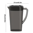 thumbnail image 3 of Pichets en Plastique avec Poignée et Couvercle, Grands Pichets de 3 L pour Boissons, Pichet d'Eau pour Porte de Réfrigérateur avec Poignée, Pichet en Plastique avec Couvercle Rabattable Parfait pour Préparer Thés et Jus, Pichet pour Boissons Froides et Thé Glacé, 3 of 9