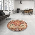 thumbnail image 3 of Ahgly Company Indoor Rectangle Abstract Fire Brick Red Oriental Area Rugs, 8' x 10', 3 of 6