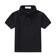thumbnail image 3 of T-shirts Garçons Été Décontracté Manches Courtes Polo Classique à Col Noir 10-11 Ans, 3 of 5