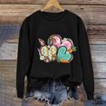 thumbnail image 4 of EGNMCR Easter T-Shirts Imprimés pour Femmes T-Shirts Graphiques T-Shirts pour Femmes T-Shirts à Col Rond pour Femmes Haut à Manches Longues Imprimé Easter Chandails pour Femmes T-Shirts pour Femmes, 4 of 5