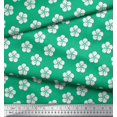 thumbnail image 3 of Soimoi Green Poly Georgette Fabric Artistic Floral Print Fabric by Yard 52 Inch Wide, 3 of 3