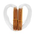 thumbnail image 1 of LHCER Knitting Needle, Circular Knitting Needle,Double Point Circular Bamboo Knitting Needle 0.2-1cm Sizes with Transparent Tube, 1 of 8