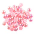 thumbnail image 1 of KLKCMS 100 Pcs Demi-Perle Perle Dos Plat 8 mm Scrapbooking pour Bricolage Rose, 1 of 9