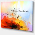 thumbnail image 2 of Fleur de Capucine Aquarelle - Art Mural Floral Très Grand, 2 of 4