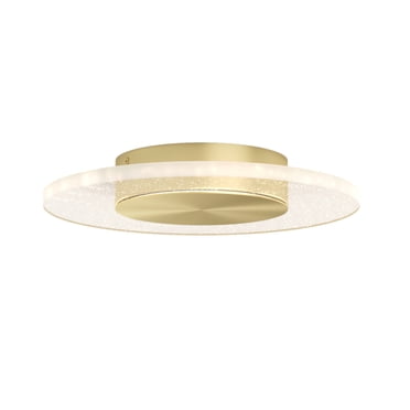 Artika Essence Plafonnier Encastré Moderne à DEL, Noir et Or