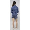 thumbnail image 3 of Women's Basic Denim Jacket Button Down Long Sleeve Ladies Stretch Jean Jackets, 3 of 6
