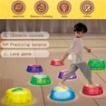 thumbnail image 1 of EASTIN Light Up Balance Stepping Stones for Kids-Outdoor Stepping Stones Kids Plastic Balance Rocks Stepping Stones for Toddlers 1-5 Kid Stepping Stones Stackable Non Slip Stepping Stones, 1 of 7