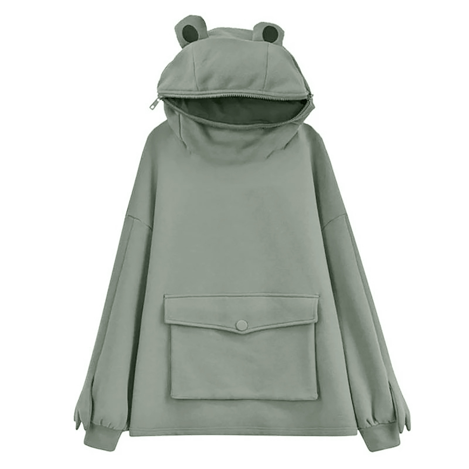 Femmes Nouveauté Frog Sweat à Capuche à Manches Longues avec Poche