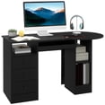 thumbnail image 1 of HOMCOM Computer Desk Modern Workstation Desk w/ Shelf Drawer Black, 1 of 10
