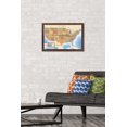 thumbnail image 3 of Map - USA Wall Poster, 22.375" x 34" Framed, 3 of 4