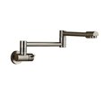 thumbnail image 1 of Pot Filler Double Joint Spout Folding Stretchable Swing Arm Wall Brass Kitchen Faucet Single Hole Two Handle Kitchen Sink Tap ,High Water Flow Rate, 1 of 6
