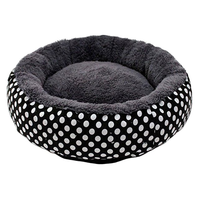 GROWTH TANK Bed, Mat Adjustable Warm Comfortable cushion, Sleeping Basket, Round Easy Clean, Black