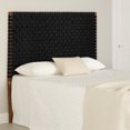 thumbnail image 1 of South Shore Balka Queen Woven Leather Headboard, in Pure Black, 1 of 9
