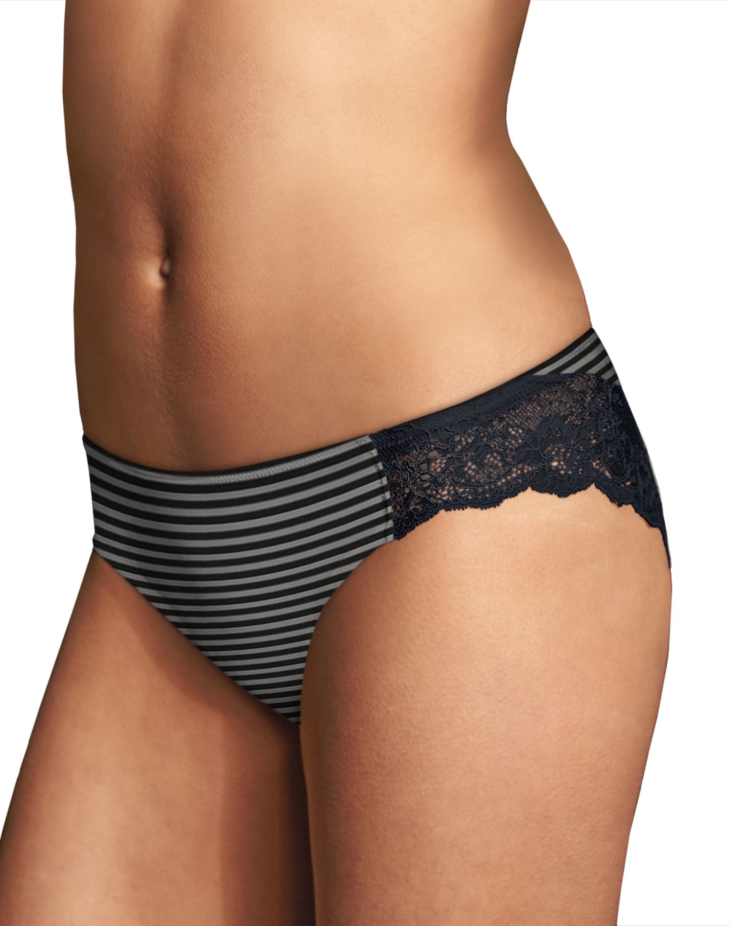 Maidenform Womens Comfort Devotion Lace Back Tanga - Best-Seller, 7, Steel Pin