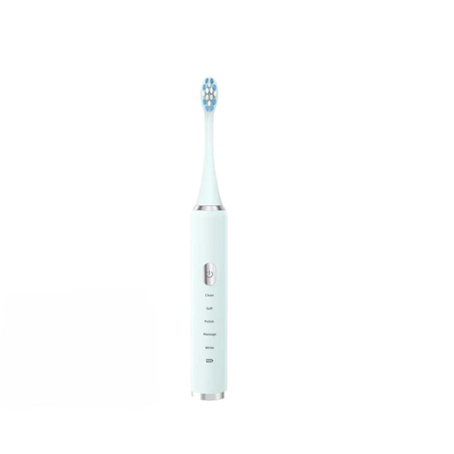 Replacement Toothbrush Heads Portable Toothbrush Tooth-Brush for Adults with 5 Replacement Head Whitening Cleaning Electronic