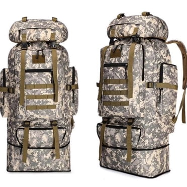 100L Waterproof Hiking Camping Travelling Outdoor Backpack Bag With high strength buckles, smooth and heavy-duty zippers, super reliable and durable